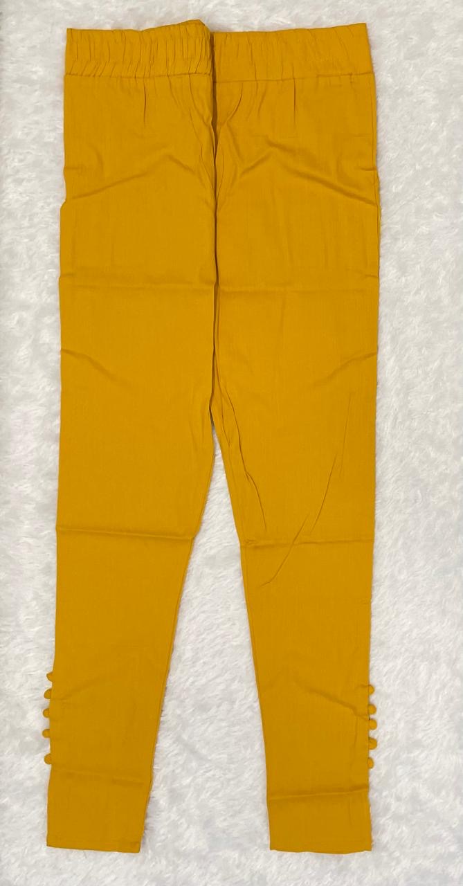 Cigarette Pants [Mustard yellow]