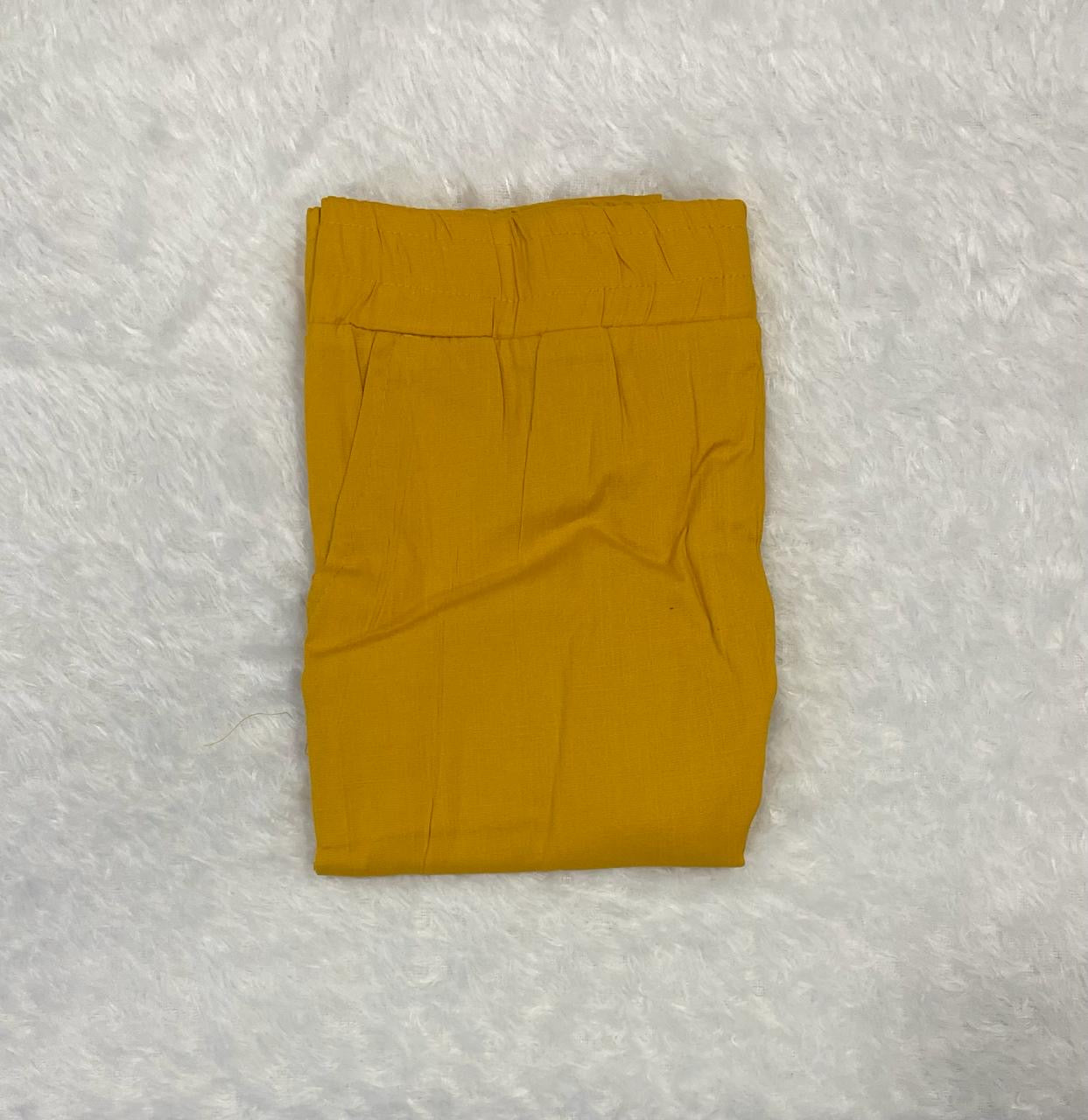 Cigarette Pants [Mustard yellow]